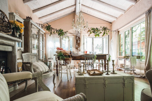 Sala da pranzo e soggiorno di Casa Nido